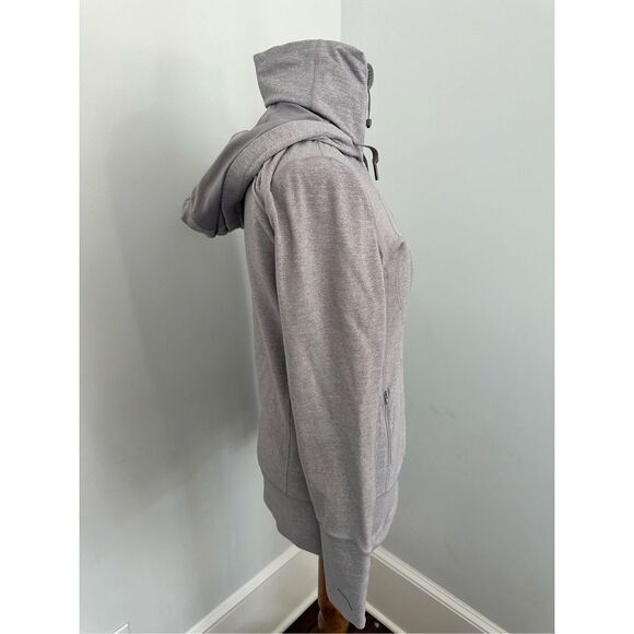 Lululemon active hoodie zip up jacket -sz 6- lavender - full zip- scuba - Picture 2 of 8